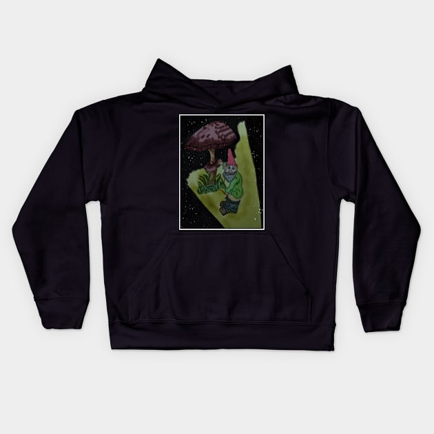 Caught Gnome Kids Hoodie by Cassie’s Cryptid Land